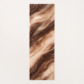 Chocolate Milkshake Marble Texture ヨガマット (裏面)