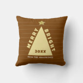 Chocolate Minimalist Christmas Tree クッション (裏面)