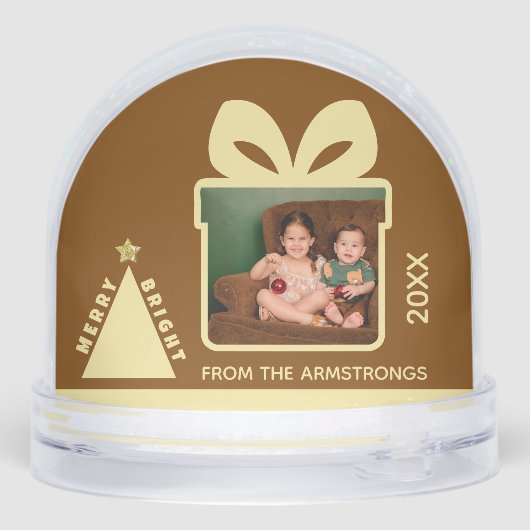 Chocolate Minimalist Tree Gift Box Photo Keepsake (裏面)