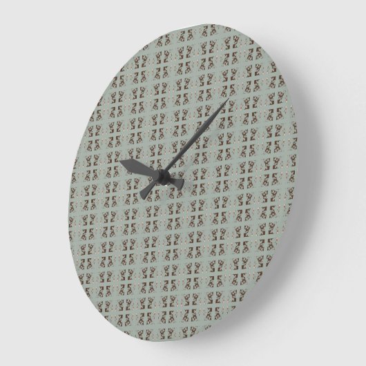 CHOCOLATE MINT acrylic wall clock ラージ壁時計 (傾斜)