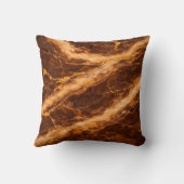 Chocolate Peanut Butter Marble with Gold Veining クッション (裏面)