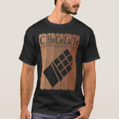 Chocolate Periodic Table Elements Chocoholic Choco Tシャツ (正面)