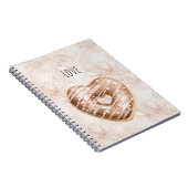 Chocolate Pink Heart Cookie ノートブック (右側)