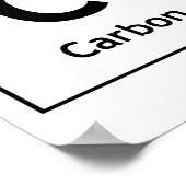 CHoCoLaTe Science Periodic Table Words Elements ポスター (角)