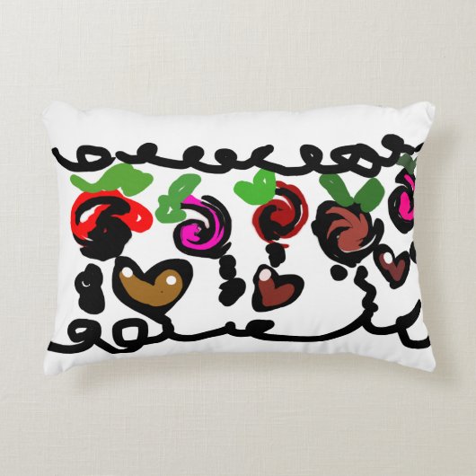 Chocolate Strawberry's valentine  アクセントクッション (正面)