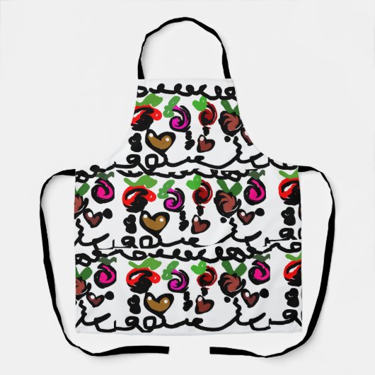 Chocolate Strawberry's valentine  エプロン (正面)