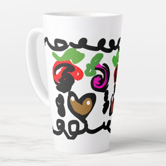 Chocolate Strawberry's valentine  カフェラテマグ (左アングル)