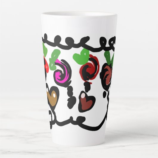 Chocolate Strawberry's valentine  カフェラテマグ (正面)