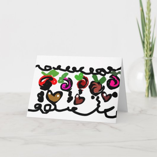 Chocolate Strawberry's valentine  カード (正面)