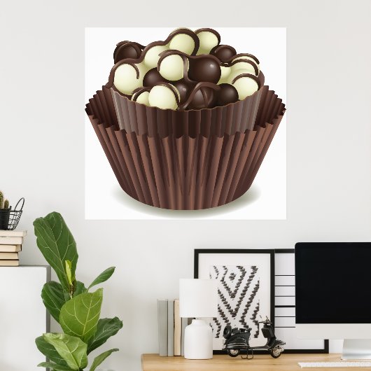 Chocolates in a Chocolate Cup Poster ポスター (ホームオフィス)