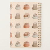 Chocolates Watercolor Art Pattern Planner プランナー手帳 (裏面)