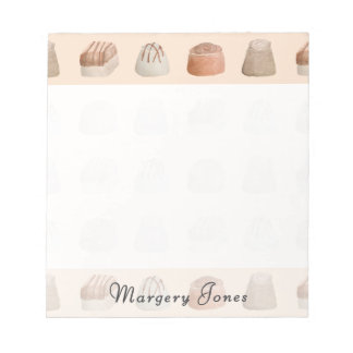 Chocolates Watercolor Custom ノートパッド