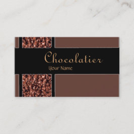 Chocolatierのチョコレートチップスのカスタムな名刺 名刺