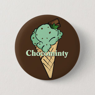 Chocomintyのアイスクリームボタン 缶バッジ