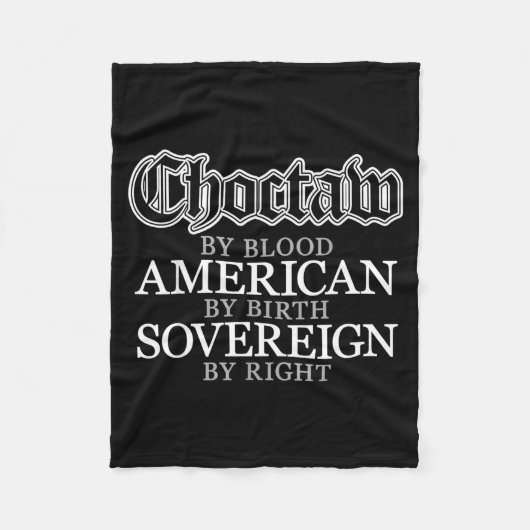 Choctaw Native American Indian  フリースブランケット (正面)