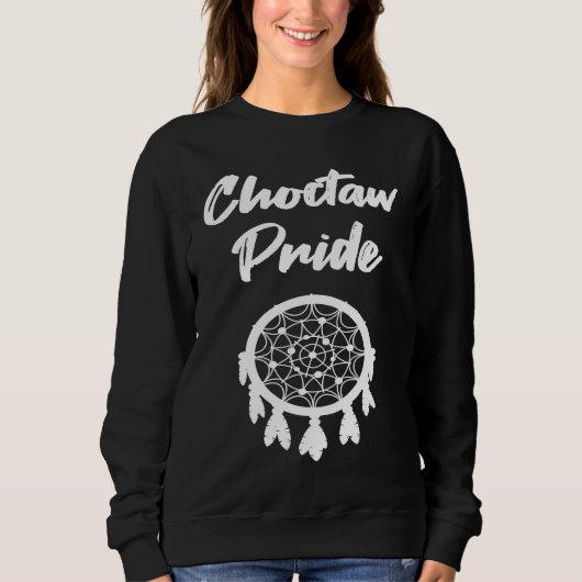 Choctaw Pride Native American dreamcatcher スウェットシャツ (正面)