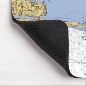 Choctawhatchee湾、FLの航海のな図表 マウスパッド (コーナー)