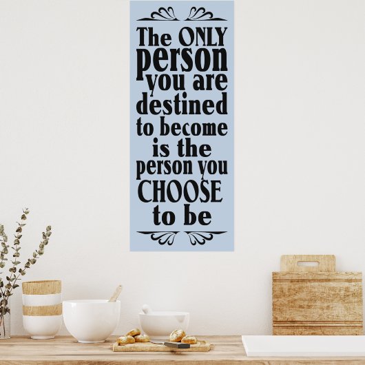 CHOICEやる気を起こさせるカスタムカラーポスター ポスター (キッチン)