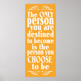 CHOICEやる気を起こさせるカスタムカラーポスター ポスター