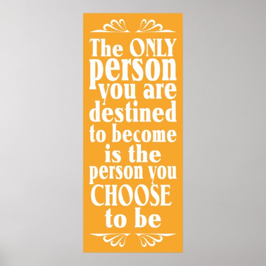 CHOICEやる気を起こさせるカスタムカラーポスター ポスター (正面)