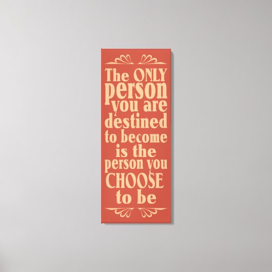 CHOICEラップやる気を起こさせるキャンバスプリント キャンバスプリント (正面)