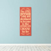 CHOICEラップやる気を起こさせるキャンバスプリント キャンバスプリント (インサイチュ (ウッドフロア))