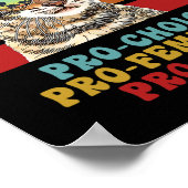 Choice Pro Feminism Pro Cats Women's Rights Femini ポスター (角)