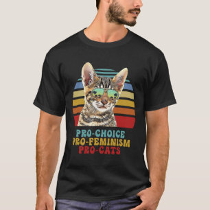 Choice Pro Feminism Pro Cats Women's Rights Femini Tシャツ