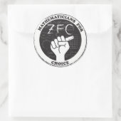 Choice Stickersの数学者 ラウンドシール (バッグ)