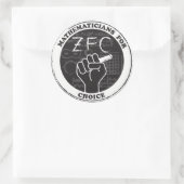 Choice Stickersの数学者 ラウンドシール (バッグ)