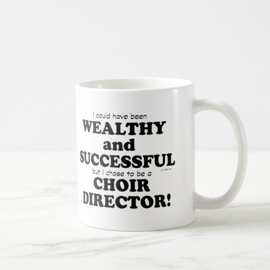 Choirディレクター富裕層と成功 コーヒーマグカップ (右)
