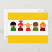 choir-310673聖歌隊の子供たちが音楽を歌うhappy c ポストカード (正面/裏面)