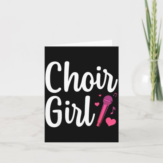 Choir Art For Girls Women Choir Singing Chorus Sho カード (正面)