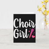 Choir Art For Girls Women Choir Singing Chorus Sho カード (黄色い花)