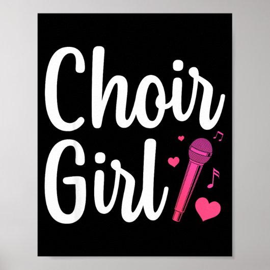 Choir Art For Girls Women Choir Singing Chorus Sho ポスター (正面)