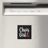 Choir Art For Girls Women Choir Singing Chorus Sho マグネット (インサイチュ (食洗機))