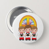 Choir Boys Singing in Church Christian Worship 缶バッジ (正面&裏面)