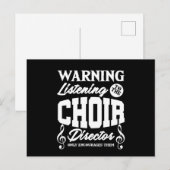Choir Director Chorus Choral Music Singer Gift ポストカード (正面/裏面)