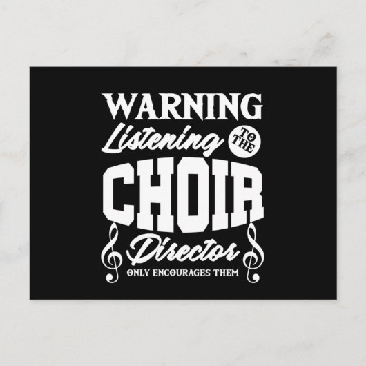 Choir Director Chorus Choral Music Singer Gift ポストカード (正面)