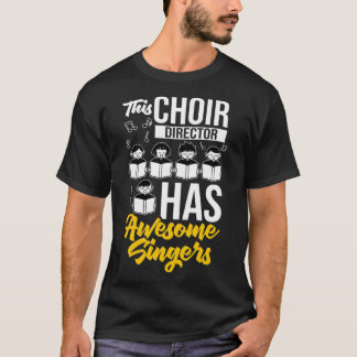 Choir Director Music Singerノート楽器 教え Tシャツ
