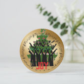 Choir in front of Christmas Tree Holiday Card シーズンカード (スタンド正面)