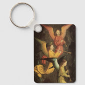Choir of Angels by Simon Marmion, Renaissance Art キーホルダー (正面)