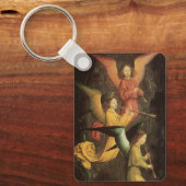 Choir of Angels by Simon Marmion, Renaissance Art キーホルダー (正面)