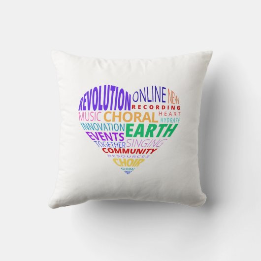 Choir of the Earth Word Cloud クッション (裏面)