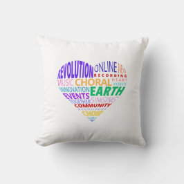 Choir of the Earth Word Cloud クッション