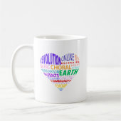 Choir of the Earth Word Cloud コーヒーマグカップ (左)