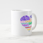 Choir of the Earth Word Cloud ジャンボコーヒーマグカップ (正面右)