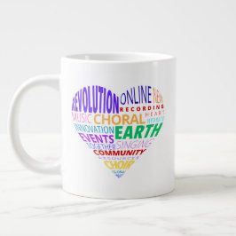 Choir of the Earth Word Cloud ジャンボコーヒーマグカップ