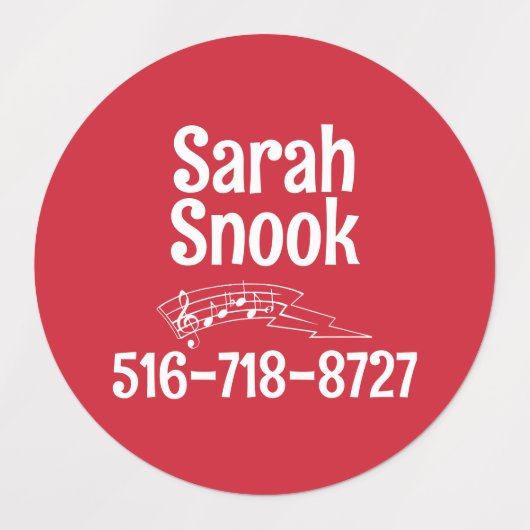 Choir Red, Gray, Black, White Customizable Iron-On ラベル (デザイン2)