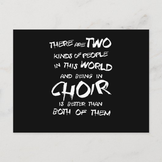 Choir Singing Chorus Choral Music Conductor Gift ポストカード (正面)